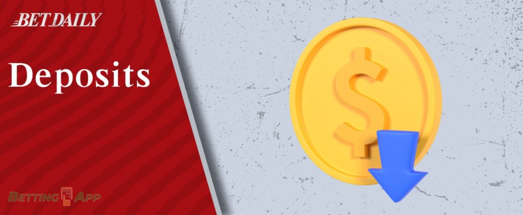 Deposits on Betdaily